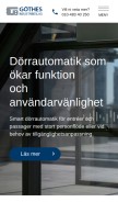 How dorrautomatik.net looks like on a mobile device such as an iPhone.