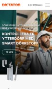 How dorrstopp.com looks like on a mobile device such as an iPhone.