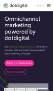How dotdigital.com looks like on a mobile device such as an iPhone.