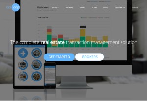 How dotloop.com looks like on a tablet such as an iPad.