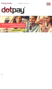 How dotpay.pl looks like on a mobile device such as an iPhone.