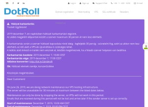 How dotroll.com looks like on a tablet such as an iPad.