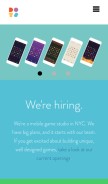 How dots.co looks like on a mobile device such as an iPhone.