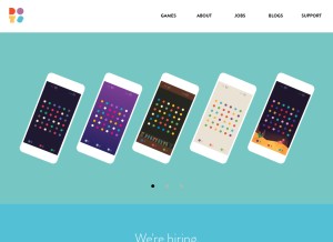 How dots.co looks like on a tablet such as an iPad.