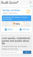 How doublequotes.net looks like on a mobile device such as an iPhone.
