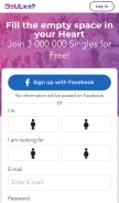 How doulike.com looks like on a mobile device such as an iPhone.