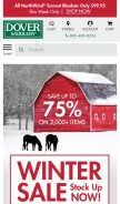 How doversaddlery.com looks like on a mobile device such as an iPhone.