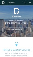 How dowjones.net looks like on a mobile device such as an iPhone.