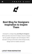 How downgraf.com looks like on a mobile device such as an iPhone.