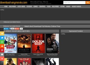 How download-anymovie.com looks like on a tablet such as an iPad.