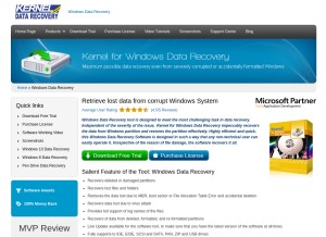 How downloaddatarecovery.com looks like on a tablet such as an iPad.