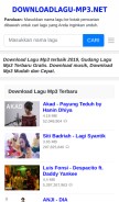 How downloadlagu-mp3.net looks like on a mobile device such as an iPhone.
