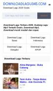 How downloadlagu345.com looks like on a mobile device such as an iPhone.