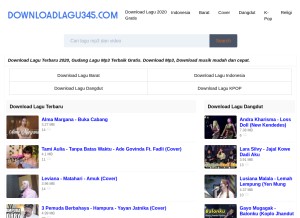 How downloadlagu345.com looks like on a tablet such as an iPad.