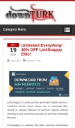 How downturk.net looks like on a mobile device such as an iPhone.