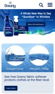 How downy.com looks like on a mobile device such as an iPhone.