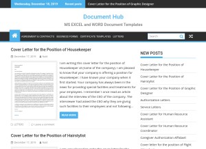 How doxhub.org looks like on a tablet such as an iPad.