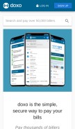 How doxo.com looks like on a mobile device such as an iPhone.