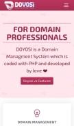 How doyosi.com looks like on a mobile device such as an iPhone.