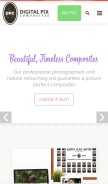 How dpcpix.com looks like on a mobile device such as an iPhone.