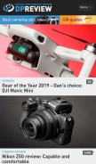How dpreview.com looks like on a mobile device such as an iPhone.