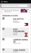 How draftexpress.com looks like on a mobile device such as an iPhone.