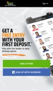 How draftkings.com looks like on a mobile device such as an iPhone.