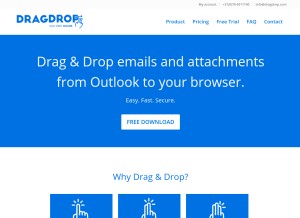 How dragdrop.com looks like on a tablet such as an iPad.