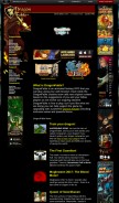 How dragonfable.com looks like on a mobile device such as an iPhone.