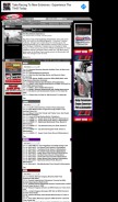 How dragracecentral.com looks like on a mobile device such as an iPhone.