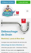 How drain5etoiles.com looks like on a mobile device such as an iPhone.