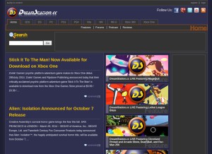 How dreamstation.cc looks like on a tablet such as an iPad.