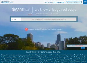 How dreamtown.com looks like on a tablet such as an iPad.