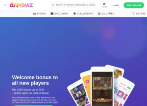 How dreamz.com looks like on a tablet such as an iPad.