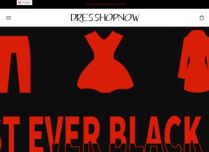 How dresshopnow.com looks like on a tablet such as an iPad.