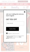 How dresslily.com looks like on a mobile device such as an iPhone.