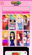 How dressupwho.com looks like on a mobile device such as an iPhone.