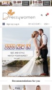 How dressywomen.com looks like on a mobile device such as an iPhone.