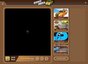 How drift-boss.io looks like on a tablet such as an iPad.