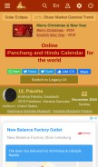 How drikpanchang.com looks like on a mobile device such as an iPhone.