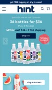 How drinkhint.com looks like on a mobile device such as an iPhone.