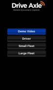 How driveaxleapp.com looks like on a mobile device such as an iPhone.