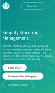How drivecommerce.com looks like on a mobile device such as an iPhone.