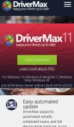 How drivermax.com looks like on a mobile device such as an iPhone.