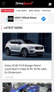 How drivespark.com looks like on a mobile device such as an iPhone.