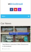 How drivestreak.com looks like on a mobile device such as an iPhone.