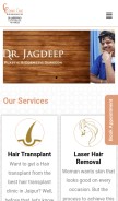 How drjagdeeprao.com looks like on a mobile device such as an iPhone.