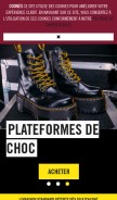 How drmartens.com looks like on a mobile device such as an iPhone.