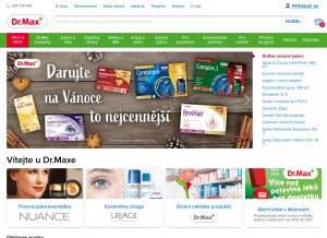 How drmax.cz looks like on a tablet such as an iPad.