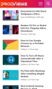How droidviews.com looks like on a mobile device such as an iPhone.